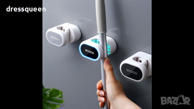 3682 Самозалепваща закачалка за метли и мопове, снимка 2 - Други стоки за дома - 37665705