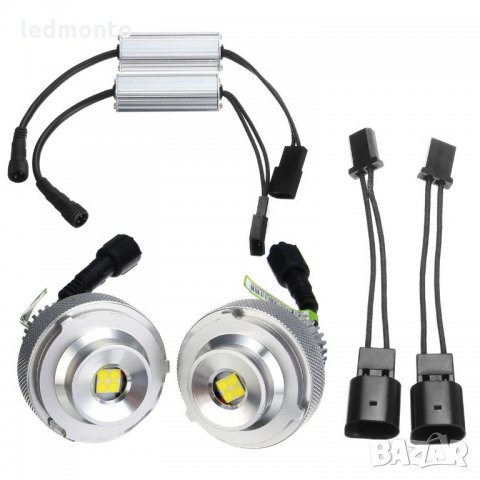 ангелски очи Halo Ring лед крушка за BMW E60 LCI E61 LCI фейслифт, снимка 2 - Аксесоари и консумативи - 29840107