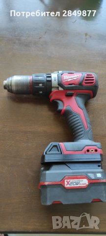 Преходник от батерия PARKSIDE X20 към инструменти  Milwaukee m 18, снимка 4 - Резервни части за машини - 37186260