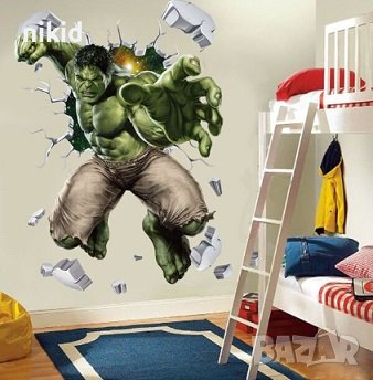 Хълк Hulk протегната ръка стикер за стена лепенка самозалепващ за детска стая