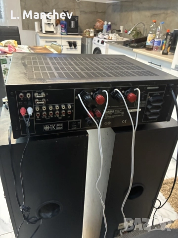 Усилвател Yamaha AX-592, снимка 3 - Ресийвъри, усилватели, смесителни пултове - 56446021