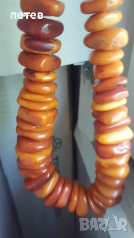 Кехлибар. Кехлибарен гердан., снимка 8 - Антикварни и старинни предмети - 51148015