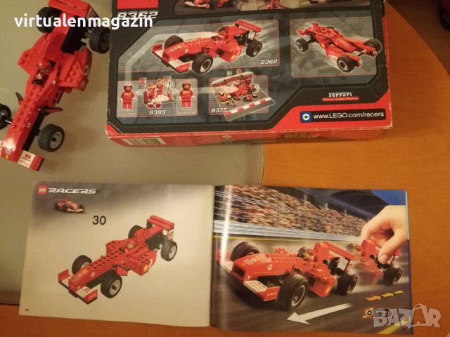 Конструктор Лего Ferrari - Lego 8362 - Ferrari F1 Racer 1:24, снимка 4 - Конструктори - 38165060