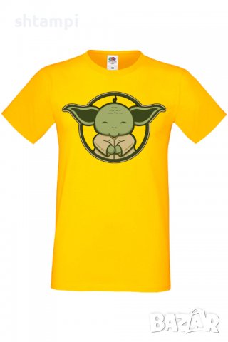 Мъжка тениска Star Wars Yoda 1,Междузвездни войни,Филм,Изненада,Подарък,Повод,