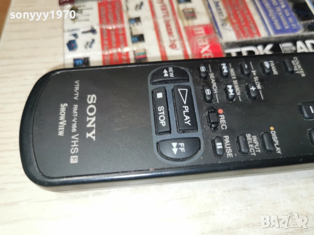 SONY VTR/TV RMT-V166 REMOTE CONTROL 0901261922, снимка 10 - Дистанционни - 53047602