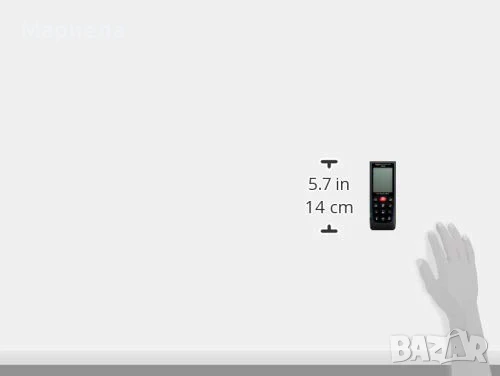 Лазерна Ролетка до 80 Далекомер (рулетка) 80 метра Amazon Германия (makita,hilti,bosch), снимка 14 - Измервателни инструменти - 50469115