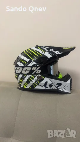 Ендуро / Крос каска LS2 MX437 Fast + Очила 100% Racecraft