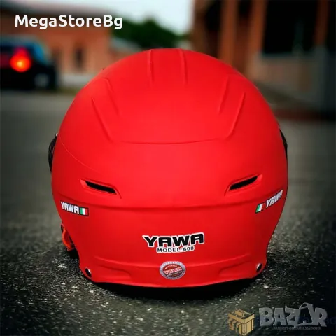 Каска за мотор - PA523 С Визьор - Червено, снимка 3 - Аксесоари и консумативи - 48988474