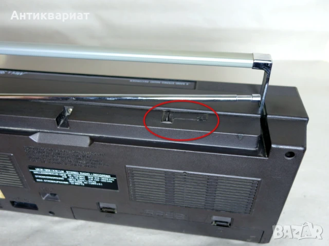 Мини BOOMBOX, радиокасетофон Sanwa 7096 / Japan, снимка 8 - Радиокасетофони, транзистори - 51008661