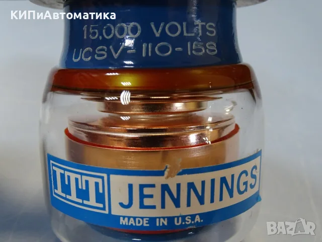 вакуум кондензатор ITT JENNINGS UCSV-110-15S vacuum capacitor, снимка 5 - Резервни части за машини - 55948991