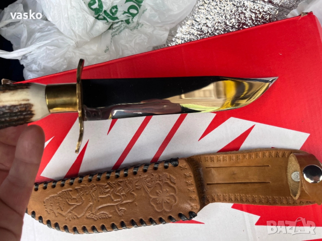 Стар Български,рог,30см,3мм, снимка 7 - Ножове - 52891026