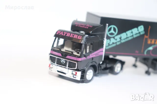 HERPA 1:87 H0 MERCEDS BENZ КАМИОН ТИР МОДЕЛ КОЛИЧКА, снимка 4 - Колекции - 49375034