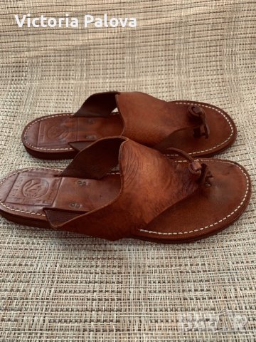 Ултрамодерни  скъпи чехли,естествена кожа, снимка 4 - Чехли - 37772249