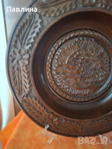 Чиния за стена от дърво, снимка 6 - Други - 51222102