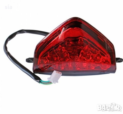 Универсален стоп за мотор , 15/13/15 см, 12V, червен