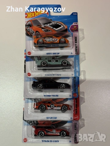 Hot Wheels JDM сет 5 броя – Mazda / Datsun / Honda / Toyota, снимка 7 - Коли, камиони, мотори, писти - 54356436
