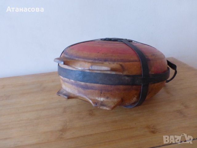 Бъклица стара дървена 1920 г, снимка 10 - Антикварни и старинни предмети - 44246853