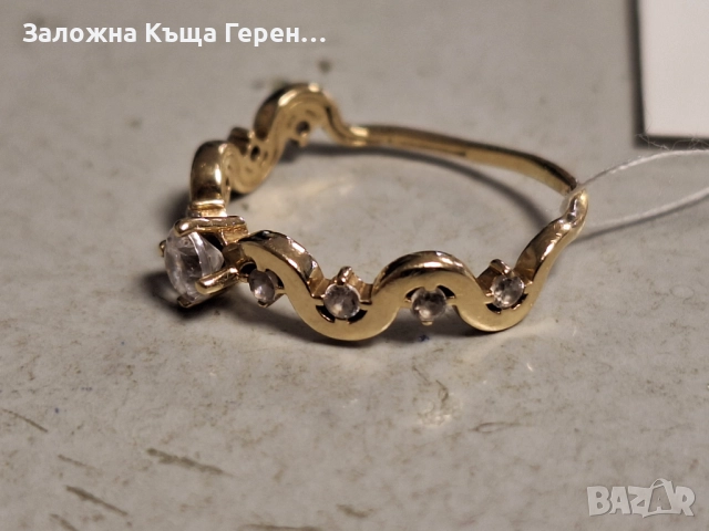 Златен пръстен 1,9гр 14к., снимка 4 - Пръстени - 52440210
