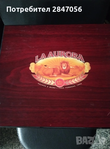 Хюмидор за пури La Aurora", снимка 4 - Табакери - 54238116