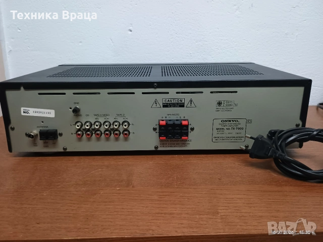 Транзисторен стерео ресивър ONKYO TX-7900. Перфектен! Изпращам видео. , снимка 8 - Ресийвъри, усилватели, смесителни пултове - 53892273