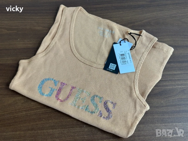 Потник / Топ с камъни GUESS , снимка 5 - Потници - 55961548