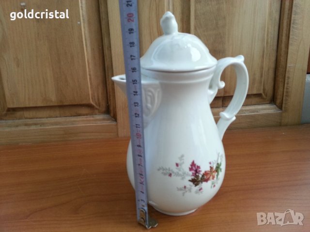 Стар български порцелан кана чийник , снимка 2 - Антикварни и старинни предмети - 37487693