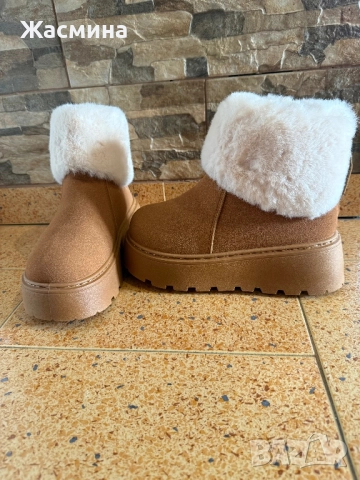 Френски чисто нови зимни боти с платформа – номер 37, снимка 1