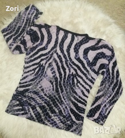 Блуза от фино еластично плетиво в люляково-розови цветове, снимка 5 - Блузи с дълъг ръкав и пуловери - 44348256