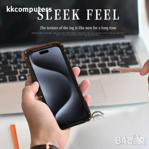 Apple iPhone 15 Pro R-JUST Удароустойчив Калъф и Протектор, снимка 5 - Калъфи, кейсове - 52848714