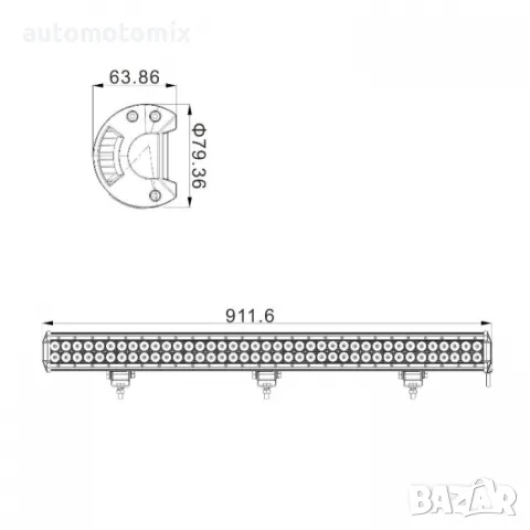 ЛЕД БАР 234W 90СМ - 63295, снимка 5 - Аксесоари и консумативи - 48211277