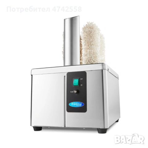 Професионална полираща машина за чаши с подгряван въздушен поток – до 360 чаши/час