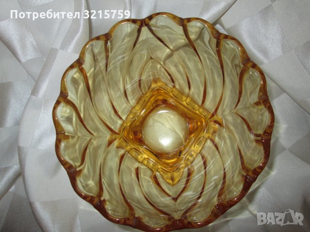 Кристална купа за бонбони, фруктиера ,Арт Нуво, снимка 5 - Декорация за дома - 34916345