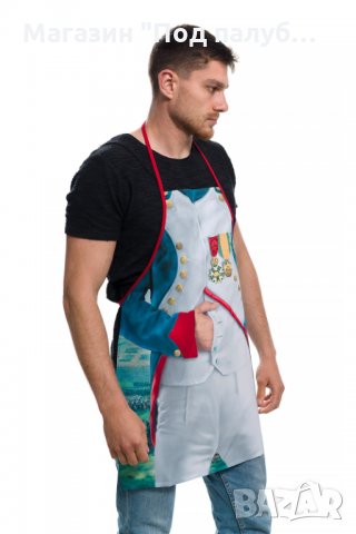 Нова мъжка забавна готварска престилка Наполеон, снимка 5 - Подаръци за мъже - 28316929