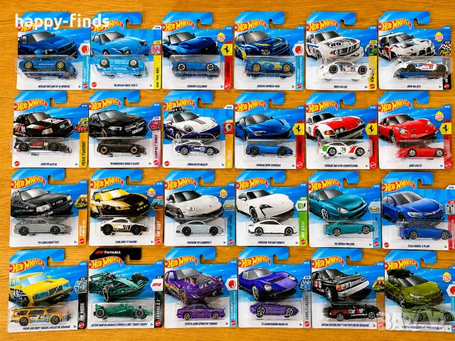 Hot Wheels – Ferrari, Porsche, BMW, Audi, Nissan, Toyota, Volvo