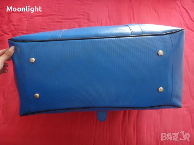 Антики - 2 големи ретро кожени сака / пътни чанти винтидж, снимка 5 - Антикварни и старинни предмети - 53232689