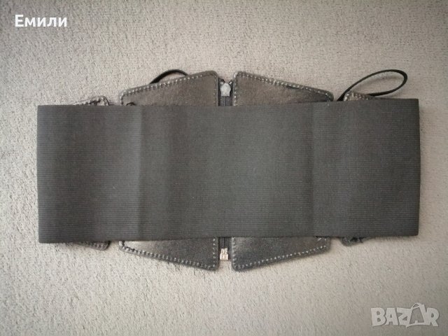 Корсет колан от еко кожа с връзки и цип, снимка 7 - Колани - 37512612