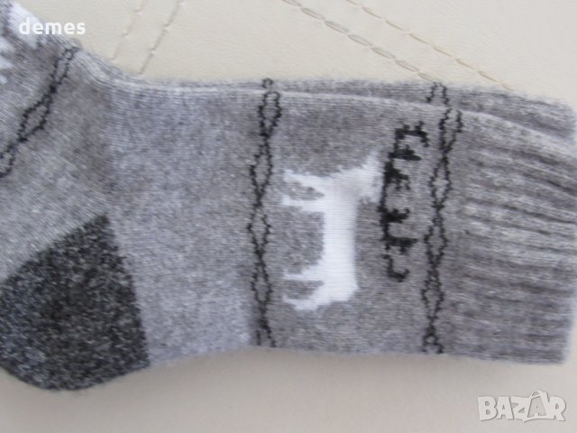 Машинно плетени детски чорапи от 100 % вълна, размер 5, снимка 2 - Чорапи - 34930687