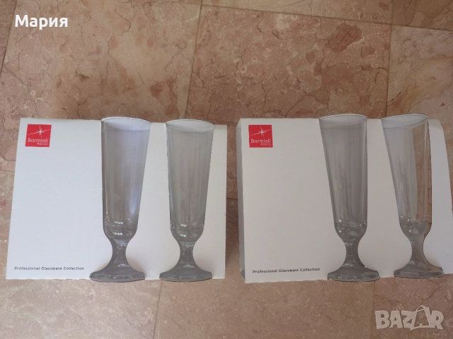 Комплект италиански чаши за бира Bormioli, снимка 4 - Чаши - 52139992