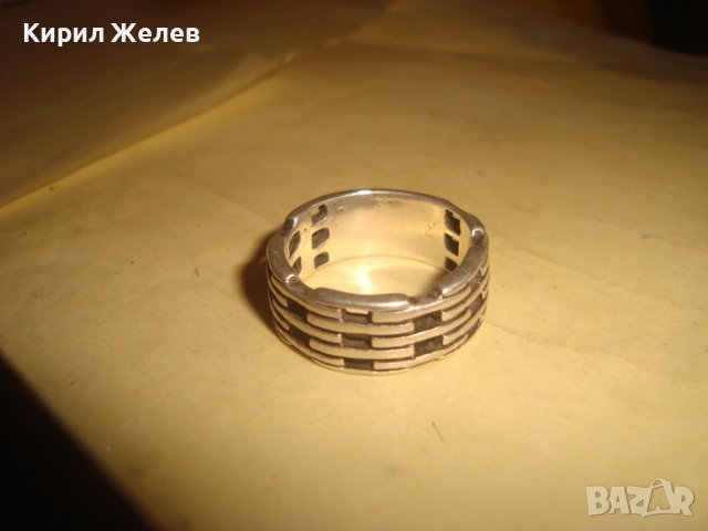 АЖУРЕН ДИЗАЙНЕРСКИ АРТ МОДЕЛ СРЕБЪРЕН МОДЕН ПРЪСТЕН СРЕБРО 925 МАЙСТОРСКА РЪЧНА ИЗРАБОТКА 32441, снимка 13 - Пръстени - 38329965