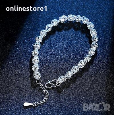 Сребърна гривна - Мелинда 925 печат сребро GR106, снимка 2 - Гривни - 29971202