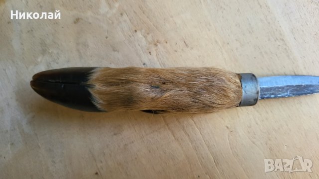 Стар скандинавски нож с кози крак , снимка 5 - Ножове - 42143277