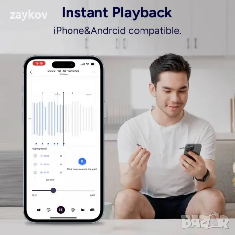 iZYREC MINI Диктофон, снимка 5 - Друга електроника - 47284770