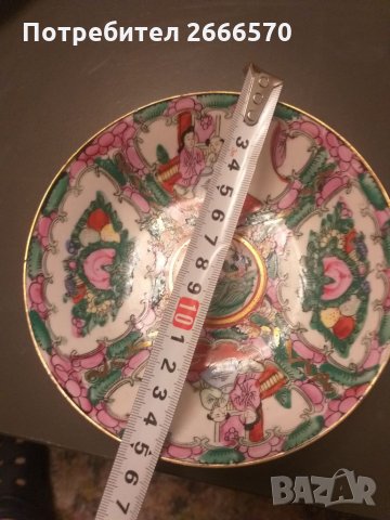 Китайска порцеланова чиния , китайски порцелан, снимка 6 - Антикварни и старинни предмети - 35031372
