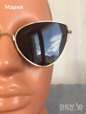 Нови Дамски Слънчеви Очила Модерни Златни Черни Огледални Котешка Форма, снимка 14 - Слънчеви и диоптрични очила - 44446608