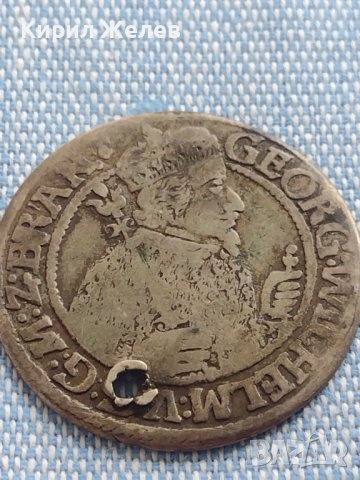Сребърна монета орт 1622г. Георг Вилхелм Източна Прусия Кьониксберг 13725