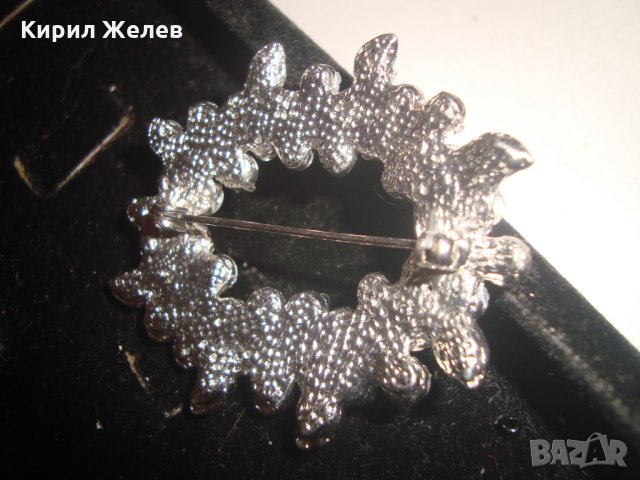 СРЕБРИСТА АРТ БРОШКА с МНОГО БОХЕМСКИ КРИСТАЛИ 14367, снимка 4 - Други - 30665834