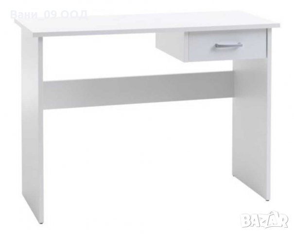 Стилно бюро с практичен дизайн в бял цвят, снимка 2 - Бюра - 31597858