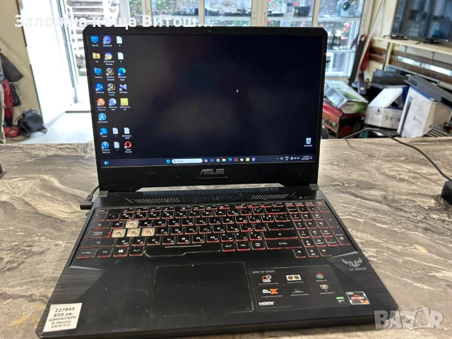 Лаптоп Asus Tuf Gaming FX505D AMD Ryzen 7 3750H 8Gb RAM 1Tb SSD
