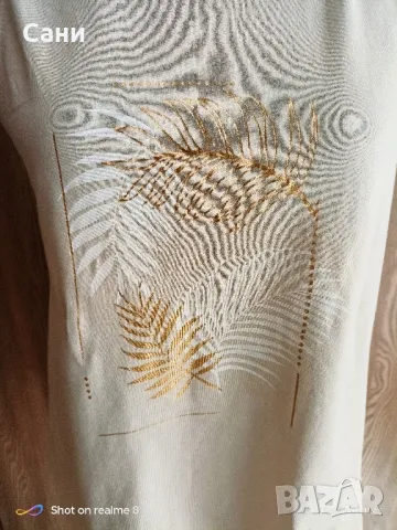 Бежов памучен потник , снимка 3 - Потници - 50151036