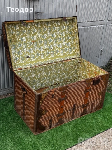 Автентичен сандък, снимка 5 - Антикварни и старинни предмети - 54226458